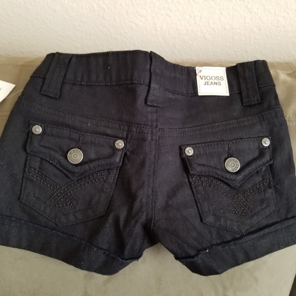 NWT- Viggos GIRLS SIZE 7 BLACK SHORTS - Picture 3 of 3
